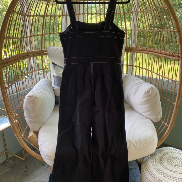 Black Wide Leg Jumpsuit - Picture 4 of 4